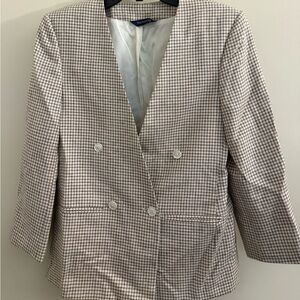Burberry Vintage Spring Plaid Blazer